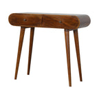 Solid Wood Curved Edge Console Table