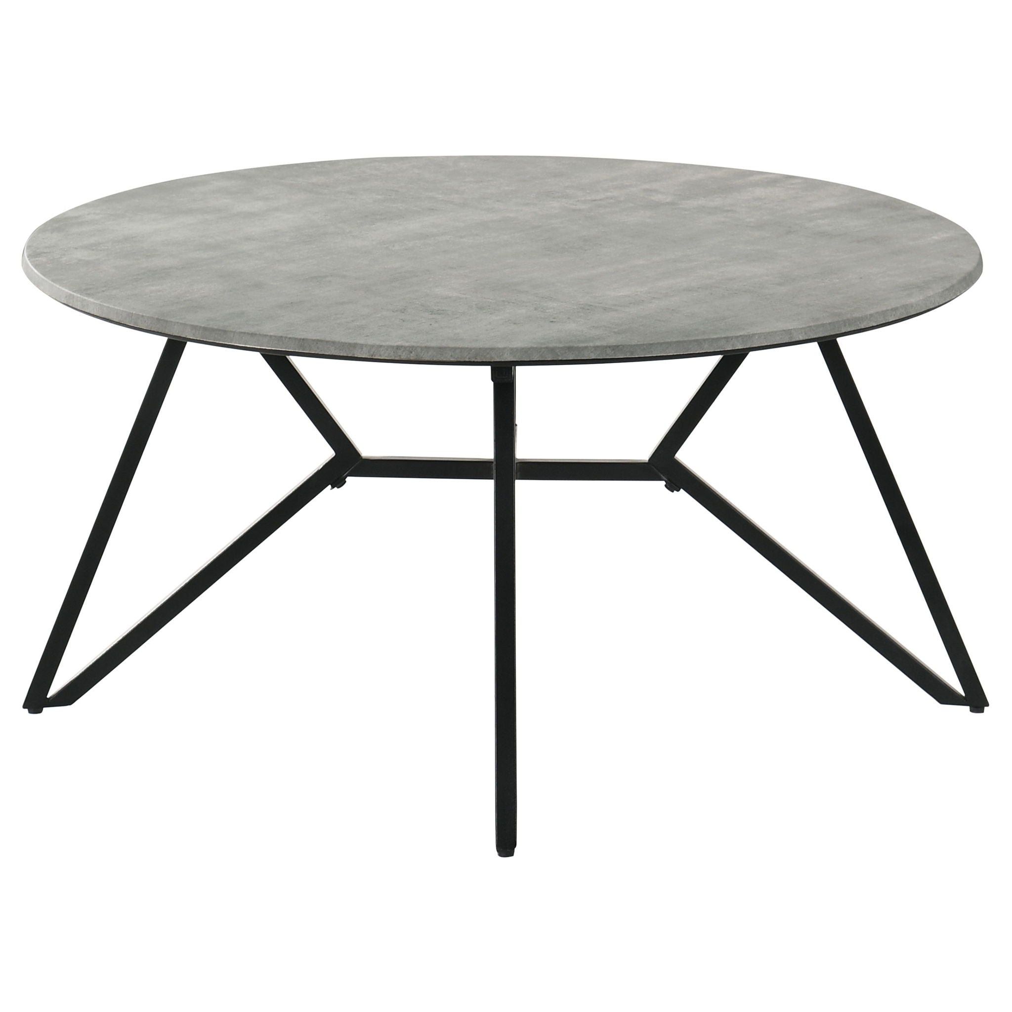 Hadi 3-piece Round SmartTop Coffee and End Table Set Cement