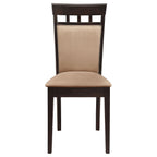 Gabriel Closed Back Dining Side Chair Cappuccino (Set of 2)