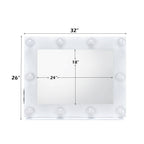 Avery - Accent Mirror - White