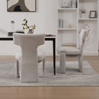 Armless Curved Back Accent Chairs