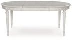 Montelaine - Oval Dining Room Extension Table - Antique White