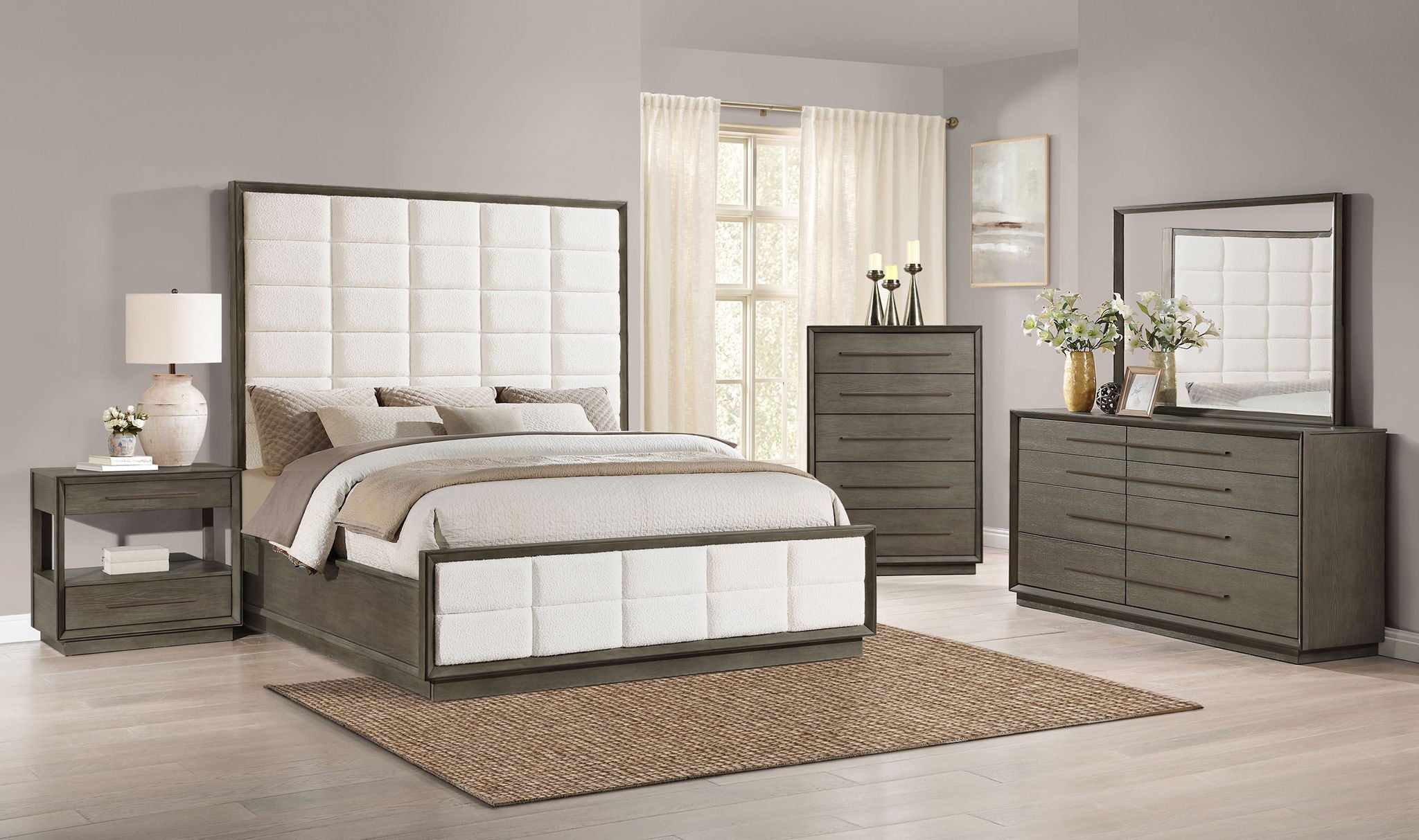 Durango 5-piece Queen Bedroom Set Taupe Oak