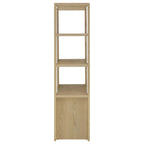 Laurelton 3-shelf Media Tower Tall Pier Cabinet Light Oak