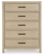 Calmoro - Five Drawer Chest - Gray