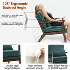 Living Room Chair With Lumbar Pillow