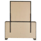 Wright 6-drawer Dresser and Mirror Brown Oak