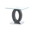 Tracker - End Table - Brown White