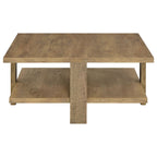 Dawn Square Engineered Wood Coffee Table Mango Brown