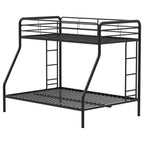 Carson Metal Twin Over Full Bunk Bed Glossy Black