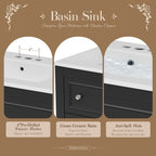Bathroom Vanity With Medicine Cabinet, Storage Cabinet With 4 Drawers, Adjustable Shelf Mirror