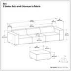 Rex - Handcrafted Sectional Sofa And Ottoman