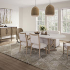 Slip Covered Settee With Casters - Beige