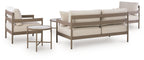 Bluff Trail - Loveseat, Lounge Chairs, Tables Set (Set of 5) - Beige