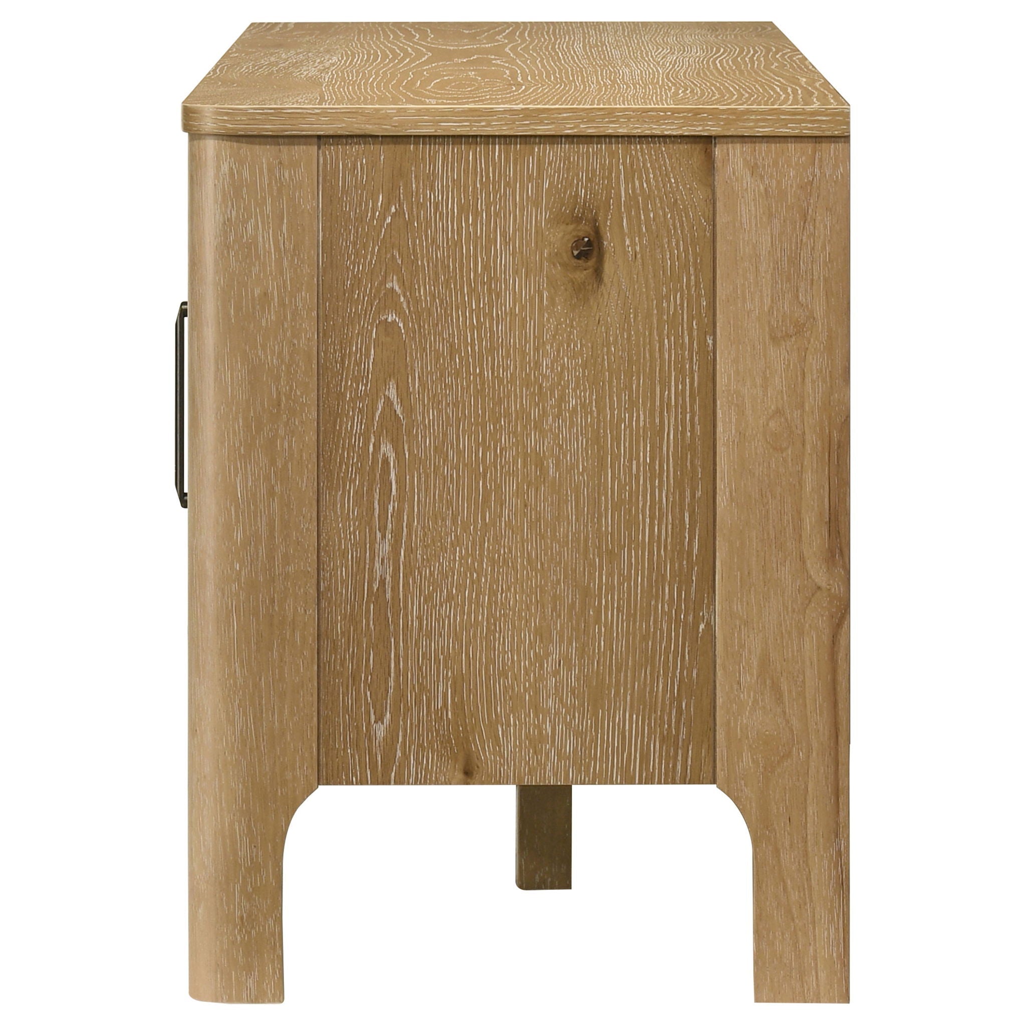 Rowe 65-inch 2-door Wood TV Stand Media Console Light Oak