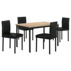 Garza 5-piece Rectangular Dining Table Greige Oak