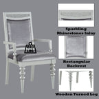 Maverick - Arm Chair (Set of 2) - Fabric & Platinum