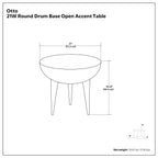 Otto - Cast Aluminum Side Table - Black