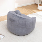 Beanbag Chair, Beanbag Sofa Chair With Armrests Stuffed High Density Foam