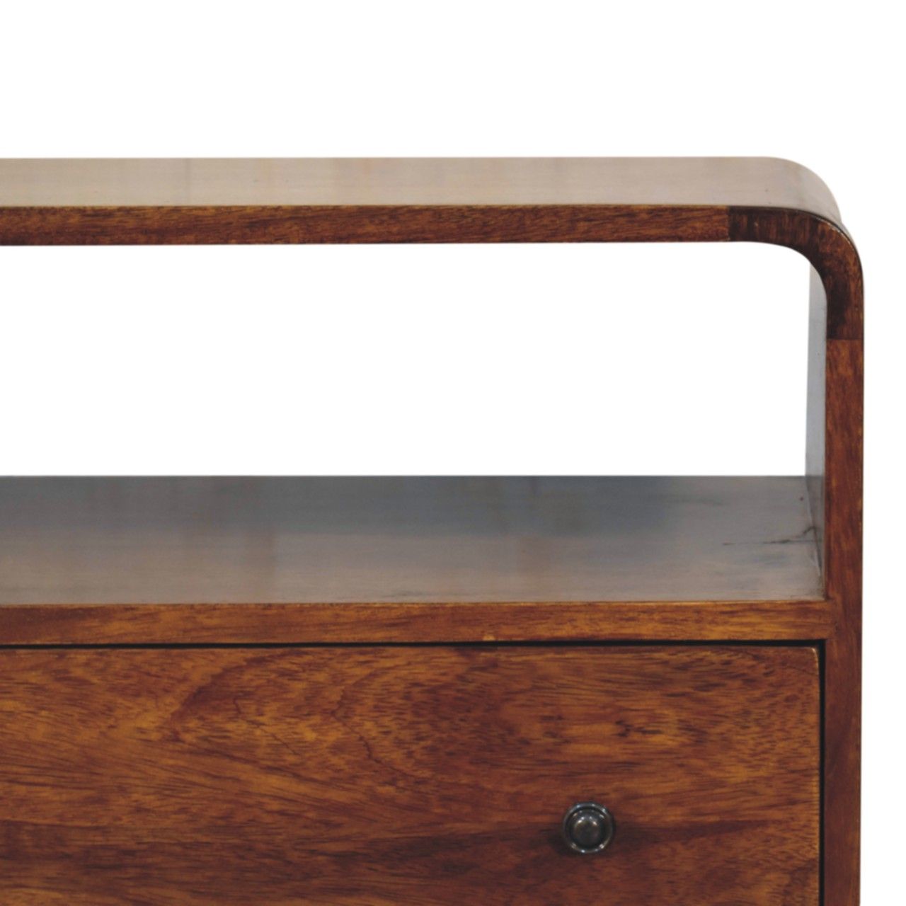 Curved Charm Console - Brown