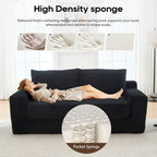 Convertible Loveseat Sofa Bed With Memory Foam & Steel Frame