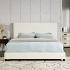 Platform Bed & Upholstered Headboard