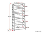 Acadian - Handcrafted Ladder Shelf Bookcase