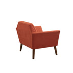Modern Lounge Chair With Button Tufting