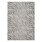 Geometrix - 5'3" X 7'3" Area Rug Geometric & 3D Effect - Ivory / Gray