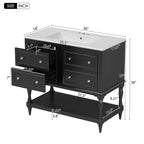 Bathroom Vanity Cabinet With Undermount Sink, 4 Drawer Set