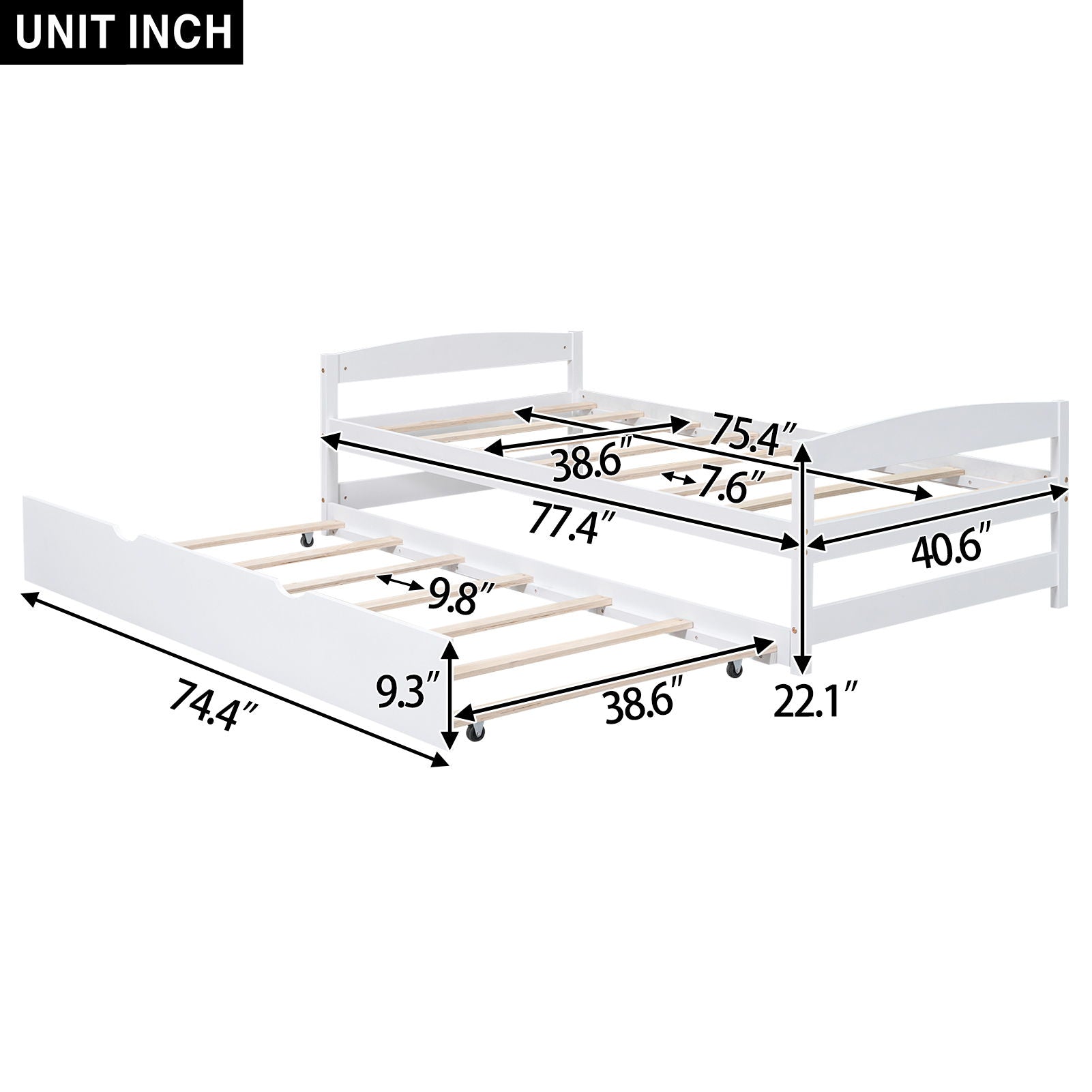 Platform Bed With Trundle