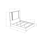 Moon - 5 Pieces Bedroom Set With LED Accent