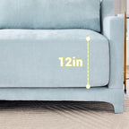 Stylish Sofa With Ottoman And Lumbar Pillows, Ergonomic Design