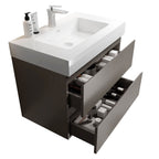 Alice - Bathroom Vanity With Sink, Wall Mounted, Floating