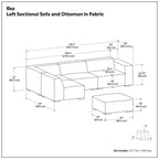 Rex - Handcrafted Sectional Sofa And Ottoman