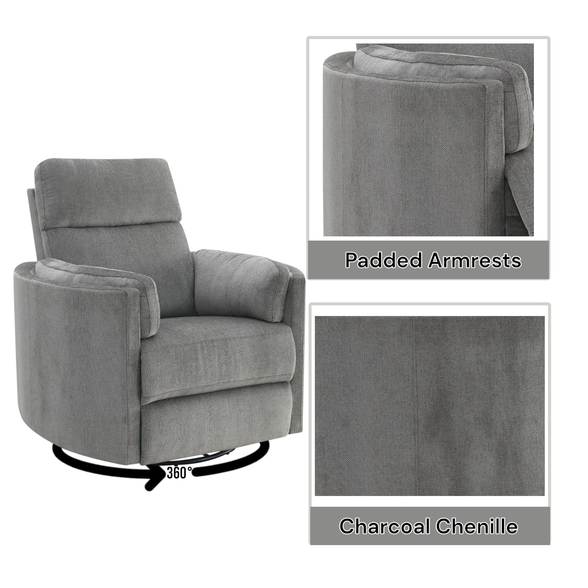 Sagen - Glider Recliner With Swivel
