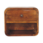 Curve Upper Slot Floating Nightstand