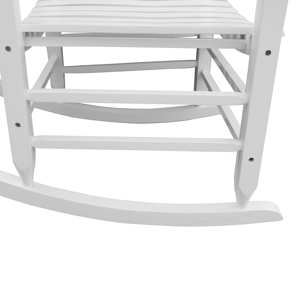 Classic Wooden Porch Rocker Chair Populus Wood Comfortable Design