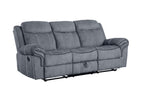 Zubaida - Two Tone Recliner Sofa With USB Port Drop Down Table