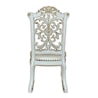 Vendome - 48" Side Chair (Set of 2) - Synthetic Leather & Antique Pearl