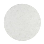 Kala - Round Dining Table With Marble Top - Natural Marble Top & Oak