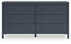 Simmenfort - Six Drawer Dresser - Navy Blue