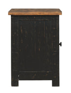 Valebeck - Chair Side End Table - Black / Brown