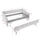 Upholstered Daybed With USB Charging & Pull Out Bed