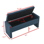 Modern Upholstered Large Bed End Bench With Storage