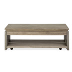 Conrad - Rectangular Lift Top Storage Cocktail Table With Casters - Stone Harbor Gray