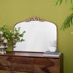 Arch Mirror, Baroque Inspired Wall Decor For Bathroom, Bedroom, Living Room