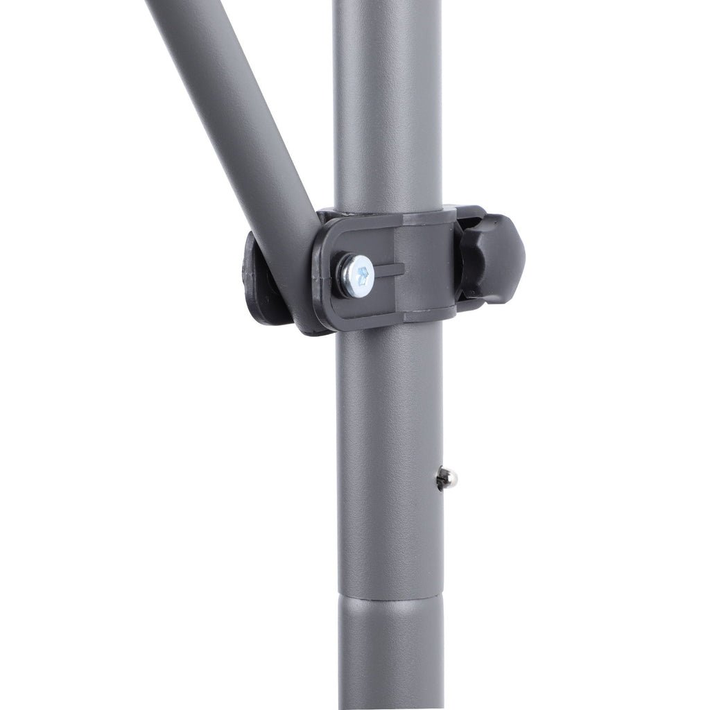 Manual Retractable Patio Awning, UV Resistant Sun Shade With No Drill Installation