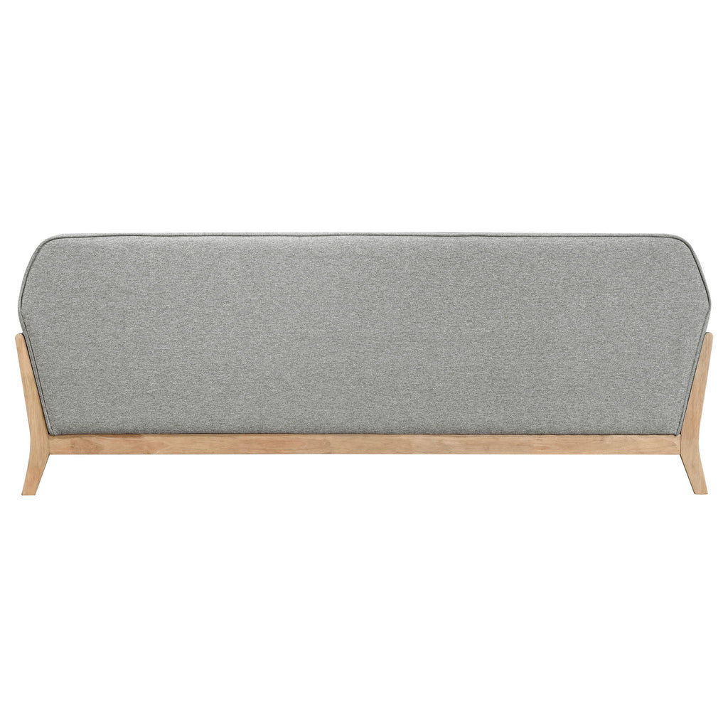 Vaughn Fabric Upholstered Flared Arm Sofa Grey