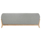 Vaughn Fabric Upholstered Flared Arm Sofa Grey